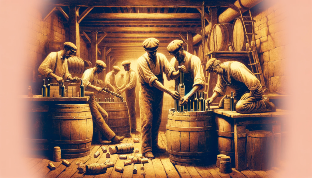 cork bottling history