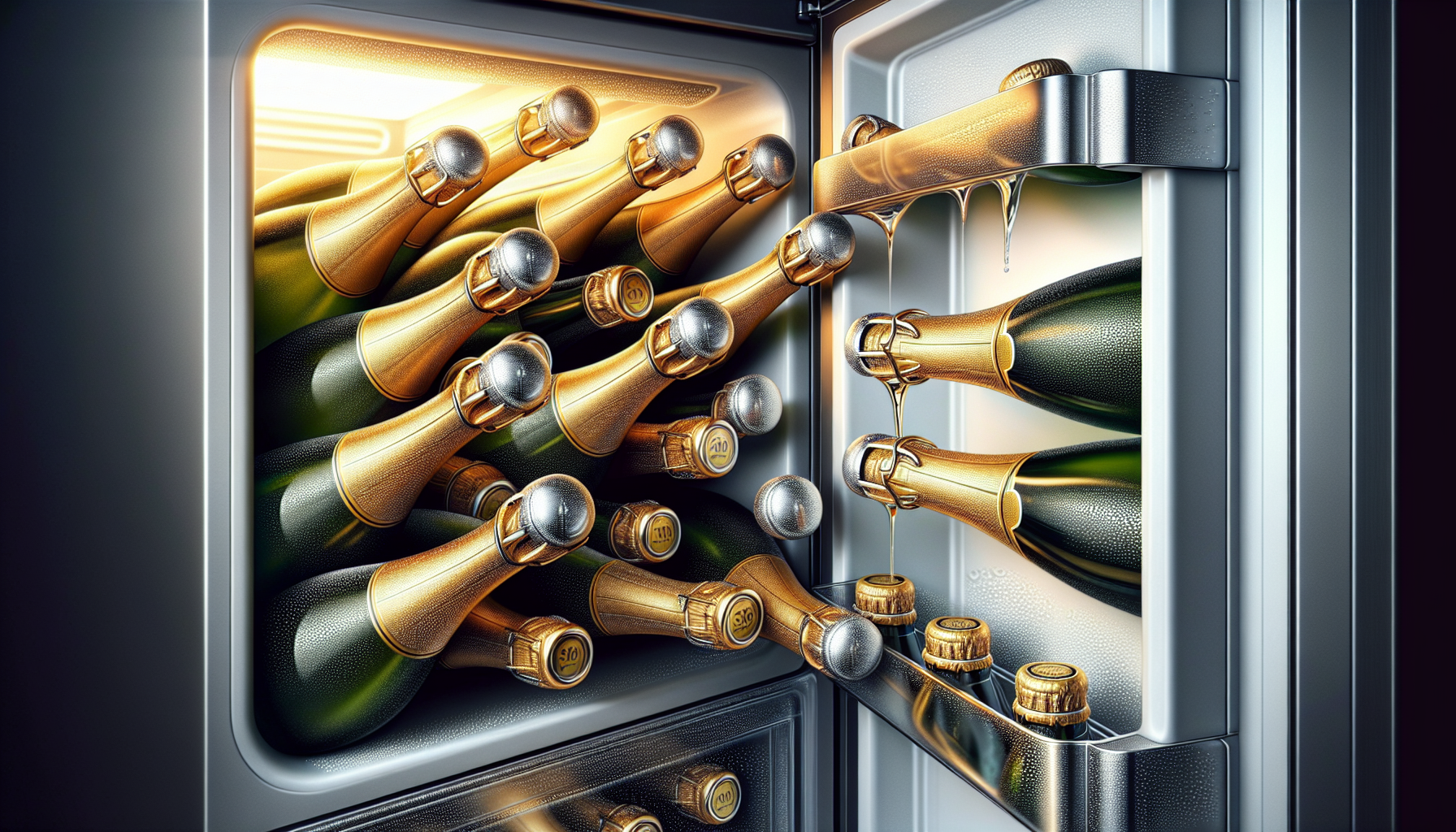 Storing sparkling wines with Champagne stoppers
