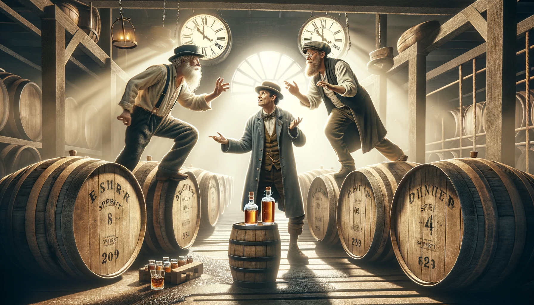 distillers arguing if spirits have had enough time in the barrel