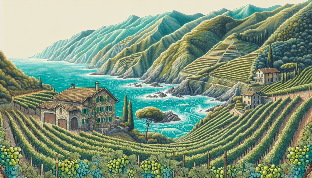 Coastal vineyards in Liguria